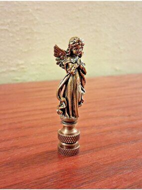 Angel Lamp Finial Shade Topper Retro Detailed Brass New
